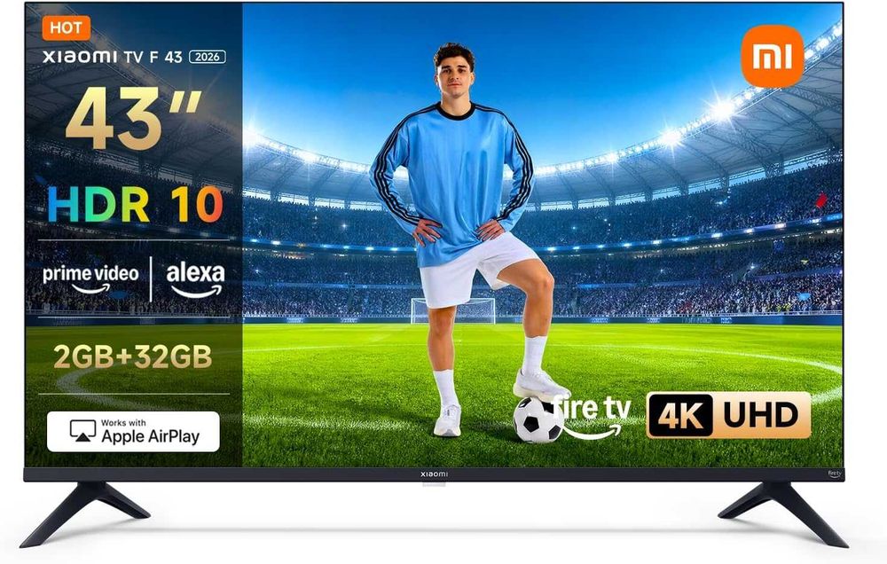 Smart Tv XIAOMI F43, 109 cm, 4K UHD, Alexa Voice - NOVA