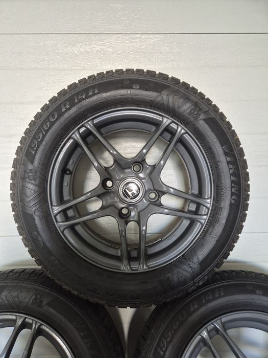 Jantes 14" 4x114.3 em 6.5J // Com pneus