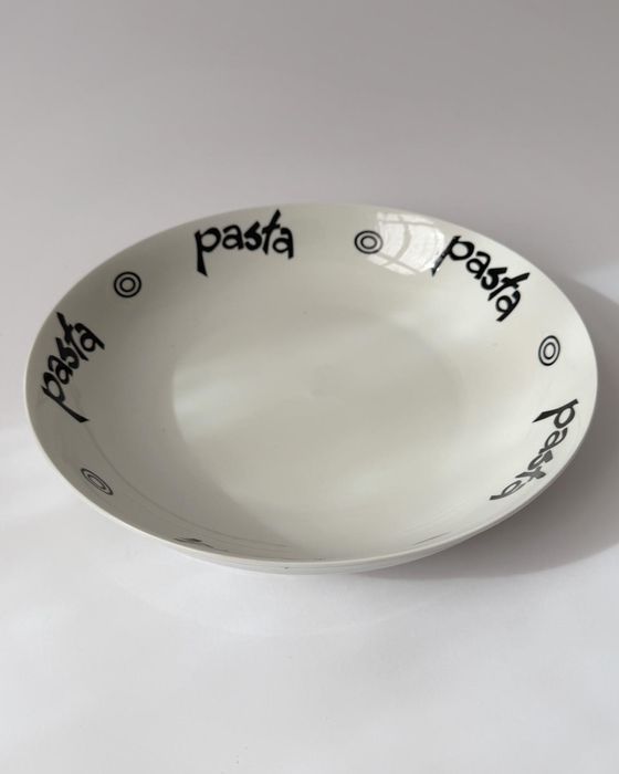 ceramiczna misa do makaronu z napisem „pasta"