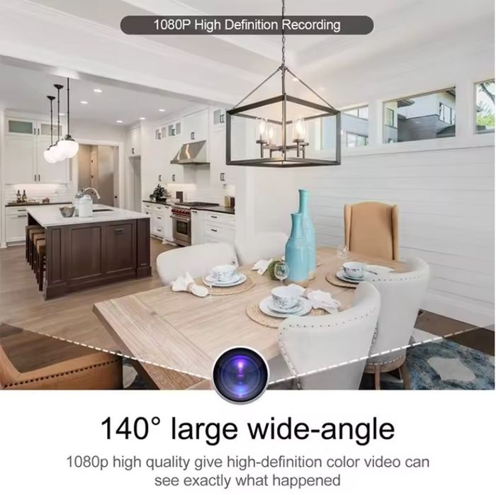 WiFi 2.4 Ghz IP камера годинник Full HD 1080P внутрішнього відеоспостереження з датчиком руху