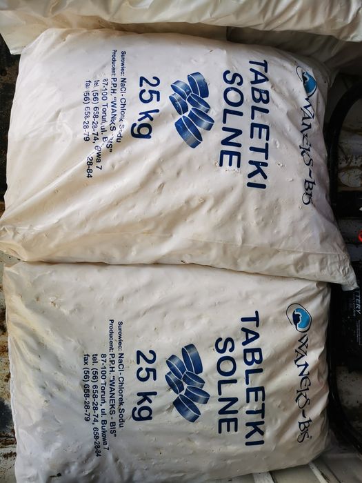 Tabletki solne Sól do zmiękczacza uzdatniacza  25kg