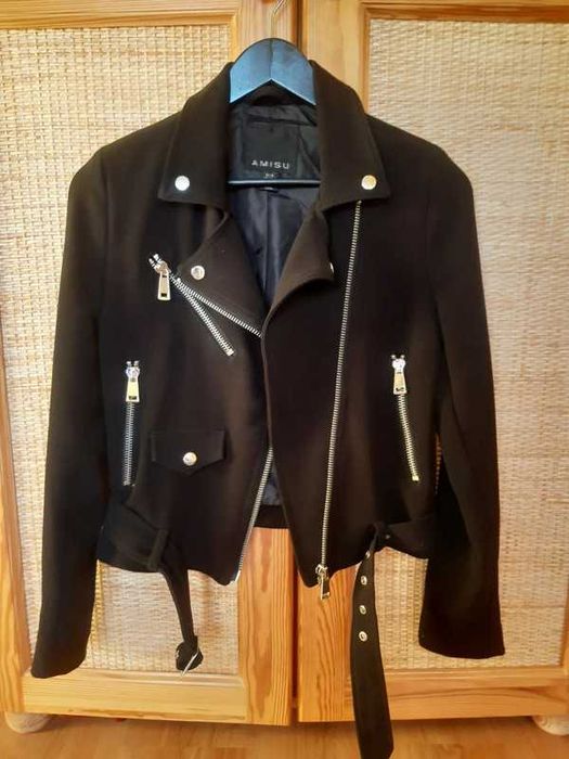 Czarna ramoneska S Amisu New Yorker Alternative Punk Rock Metal Goth