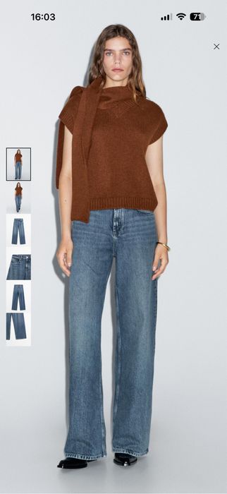 Джинси- барел , висока талія Massimo Dutti 38 розмір