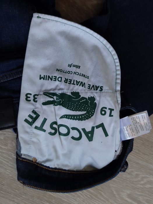 Оригінальні джинси Lacoste Slim Fit W34/L32