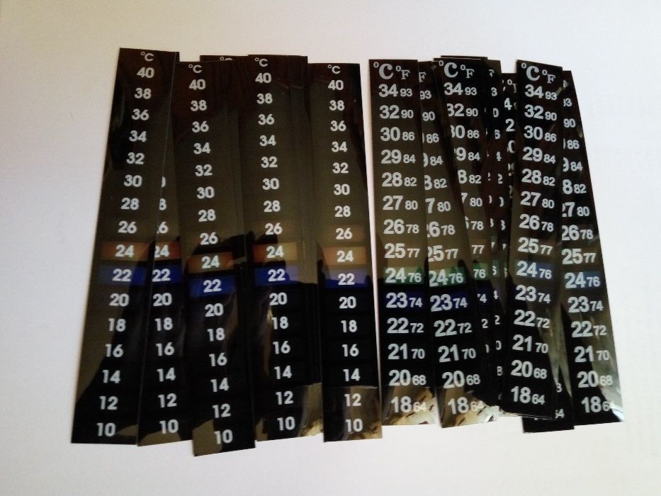 Термометр – полосой на клейкой основе 18 - 34, 10 - 40 °С = 5 штук