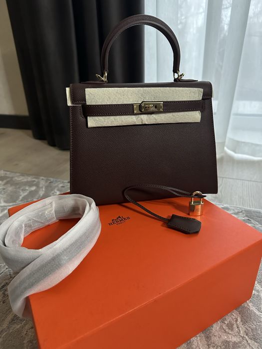 Продам сумку Hermes Kelly 25 chokolate