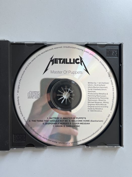 płyta cd Metallica Master of Puppets