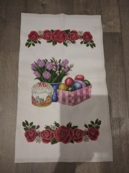 Рушник пасхальний,вишитий рушник, рушник ручної роботи.
