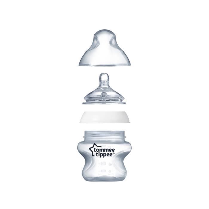 Smoczek Tommee Tippee silikonowy do butelek 3m+ średni przepływ 2 sztuki