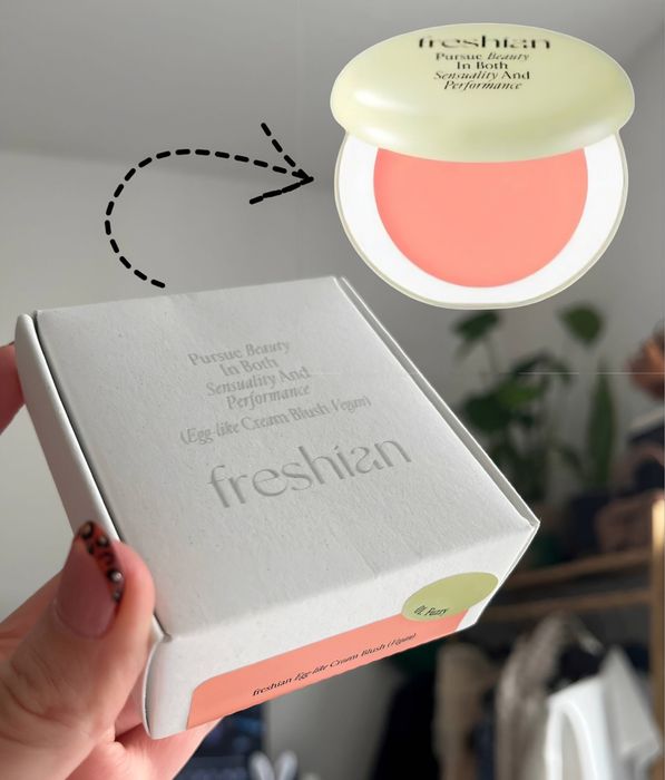 kremowy róż 01 fuzzy Freshian Egg-like Cream Blush 6.5g