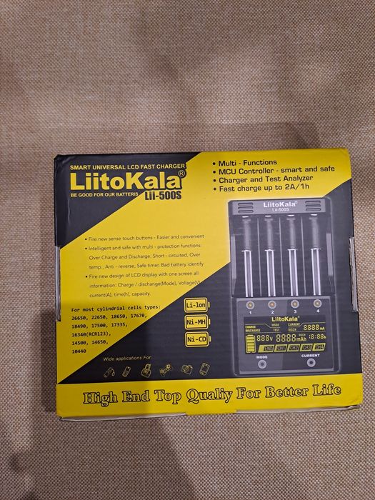 Топ зарядний пристрій LiitoKala Lii-500S