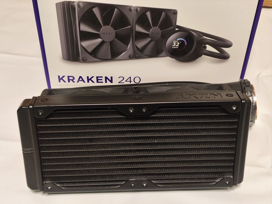 СВО водянка NZXT KRAKEN 240 з екраном LCD display GIF Asetek