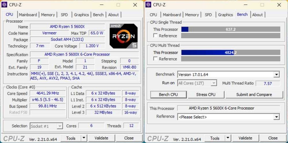 Processador AMD Ryzen 5 5600X