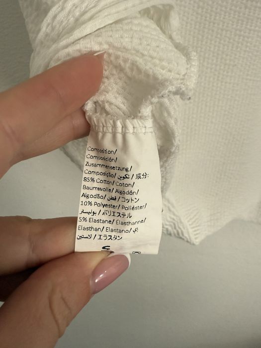 Damski komplet na lato spodenki bluzka biała S shein
