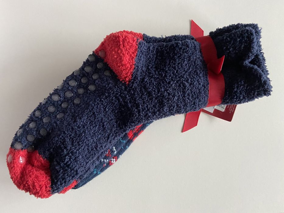 2 pary skarpet skarpetki świąteczne 7-10 lat 31-36 antypoślizgowe