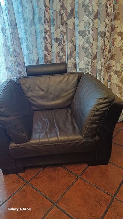 Sofa de sala em pele