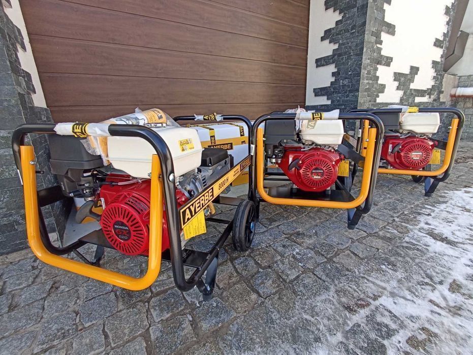 Бензо Генератор Хонда 9,5кВа/380В электростанция Ayerbe 9500H Испания