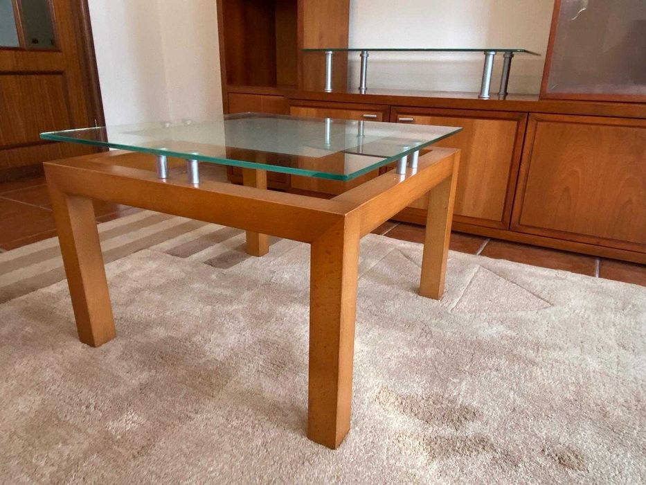 Mobília Sala de Estar - Conjunto de Estante para TV com Mesa de Centro