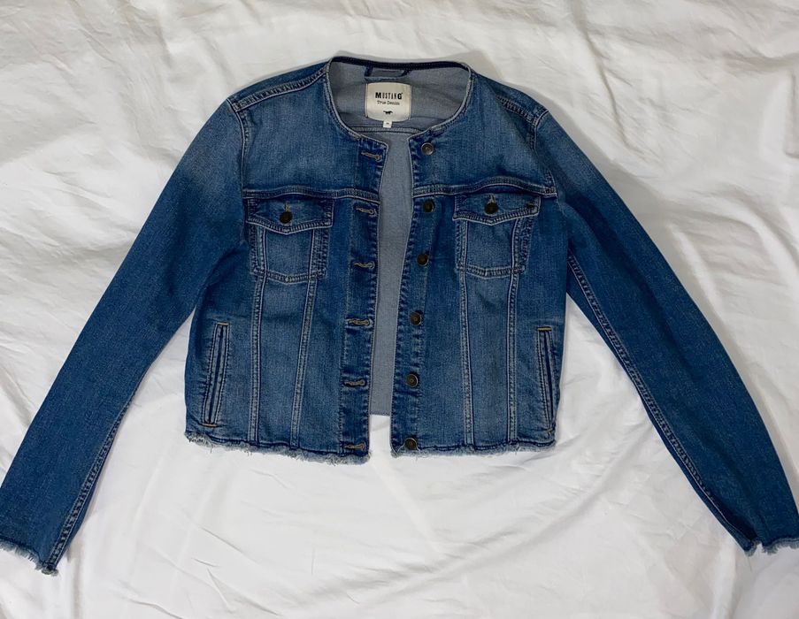 jeansowa kurtka Mustang