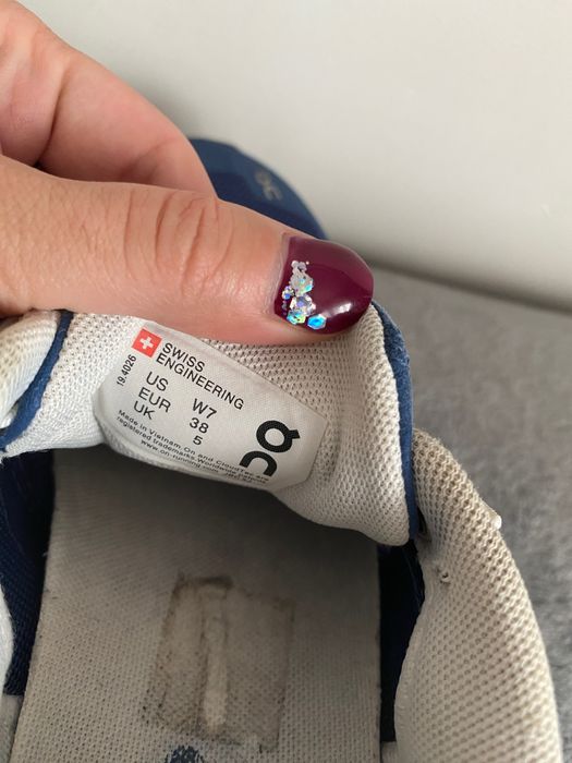 Sneakersy damskie On Cloud 38 niebieskie