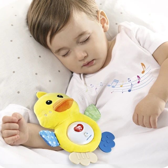 Pluszowa kaczuszka usypianka szumiąca sensoryczna