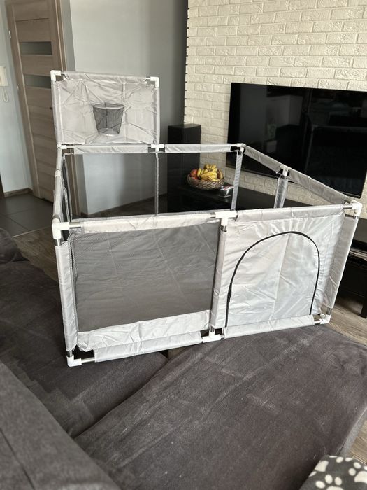 SZARY KOJEC 126 x 126 x 65 cm suchy basen Kwadratowy + funkcja KOSZ