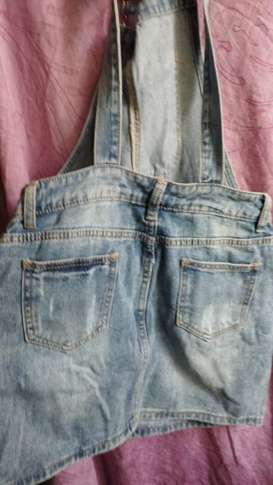 Джинсовый комбинезон (юбка)