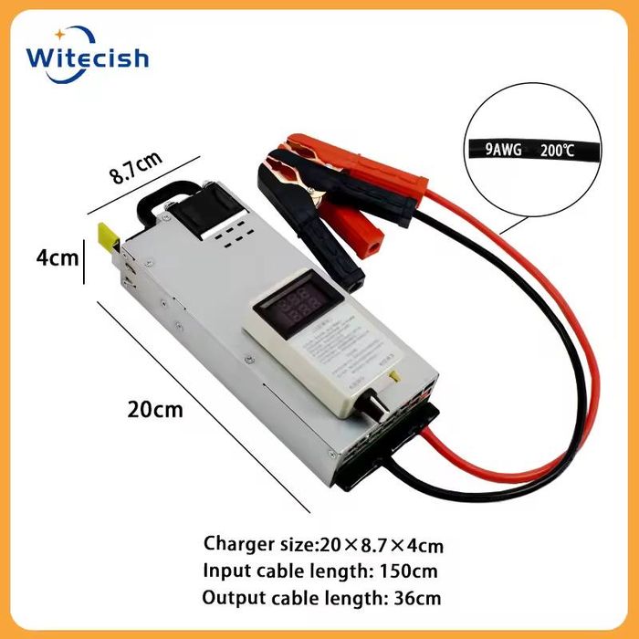 Зарядное устройство Lifepo4 12 B, 62 A для литиевой батареи