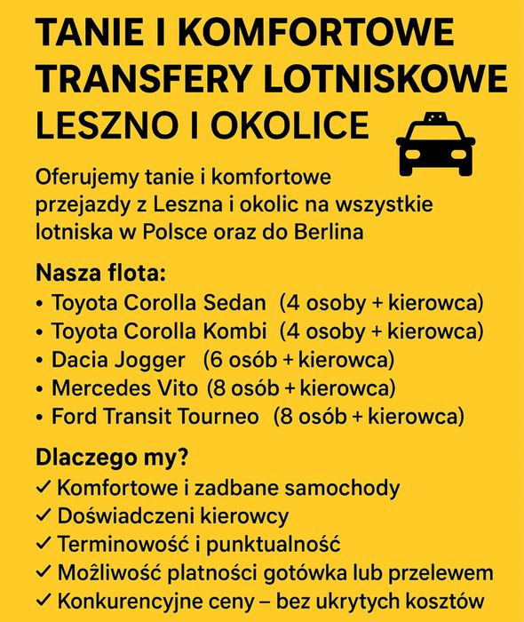 Transfery lotniskowe