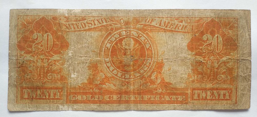 USA, Gold Certificate, 20 dolarów 1922 - Speelman & White -