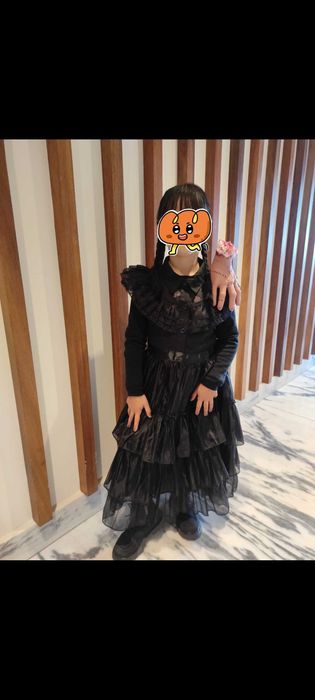 Fato/disfarce Vandinha criança Halloween