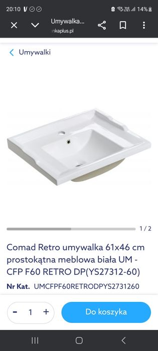 umywalka retro comad