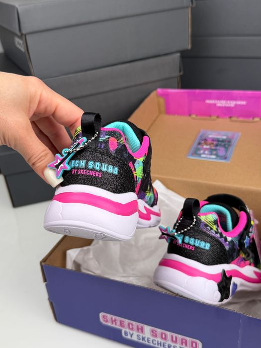 Детские кроссовки на девочку на липучках Skechers SNUGGLE 32/35р