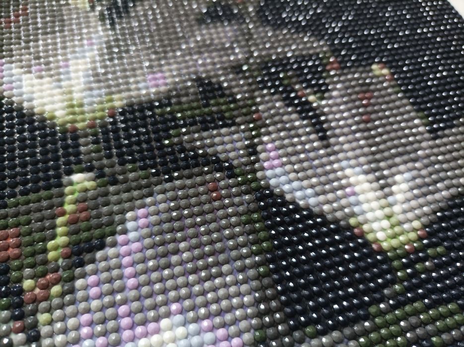 Haft diamentowy gotowy obraz Lilie