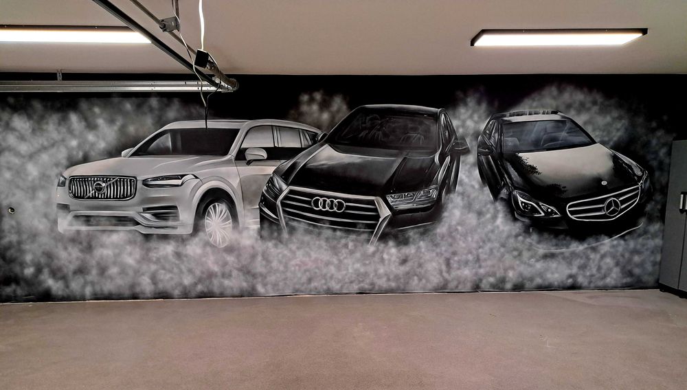 Malowanie artystyczne, graffiti, mural, obraz, reklama, 3D