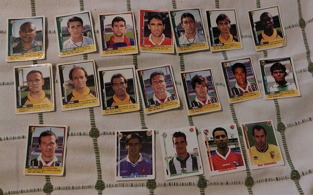 Cromos panini, Jn, tazos, futebol