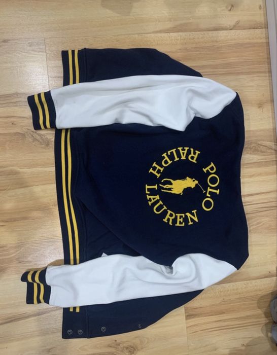 Logo Fleece Baseball Jacket Polo Ralph Lauren