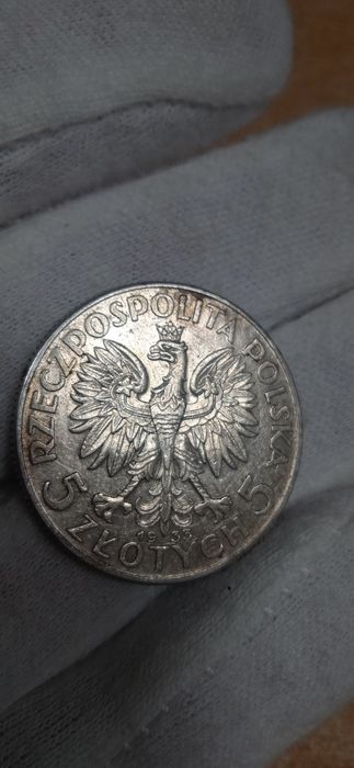 2RP 10zł Piłsudski 1939r, 2zł żaglowiec 1936r, 5zł Polonia 1933r.