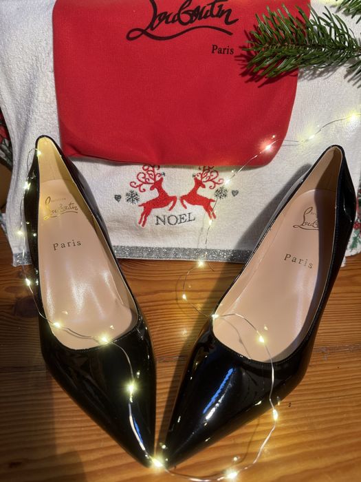 Szpilki czarne lakierowane rozmiar 40