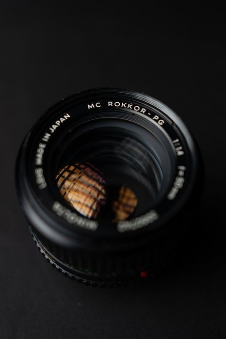 Camera Minolta X-300 Silver e Lente Rokkor PG 50mm f 1.4