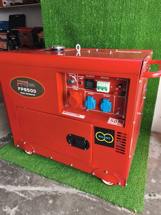 Gerador a gasóleo 6.5kW nominal 8.5 kW potência máxima monofásico e trifásico voltímetro digital