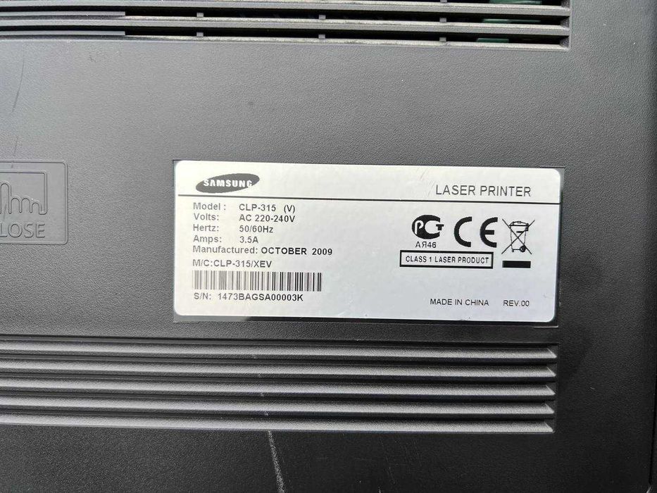 Кольоровий  принтер лазерний Samsung CLP-315