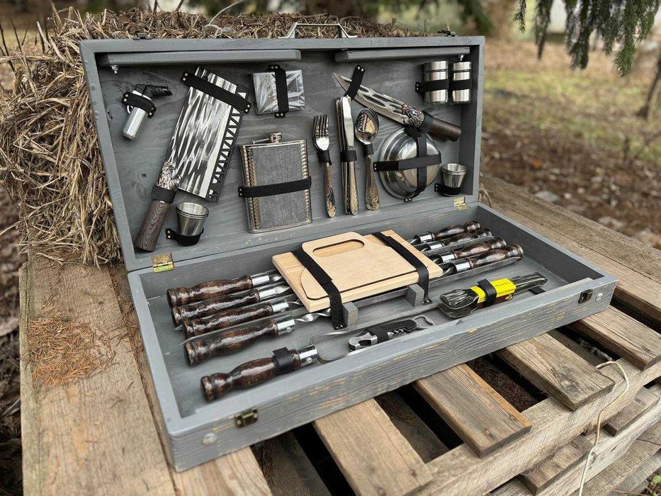 Подарунковий набір шампурів у кейсі Шампура на подарунок Набор