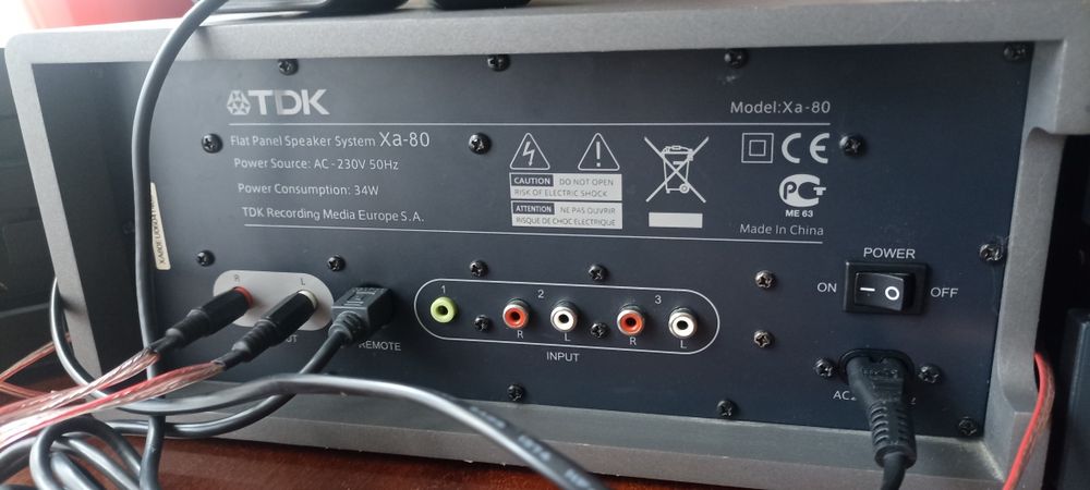 Акустична система TDK Flat Panel Speaker System Xa-80. Bluetooth