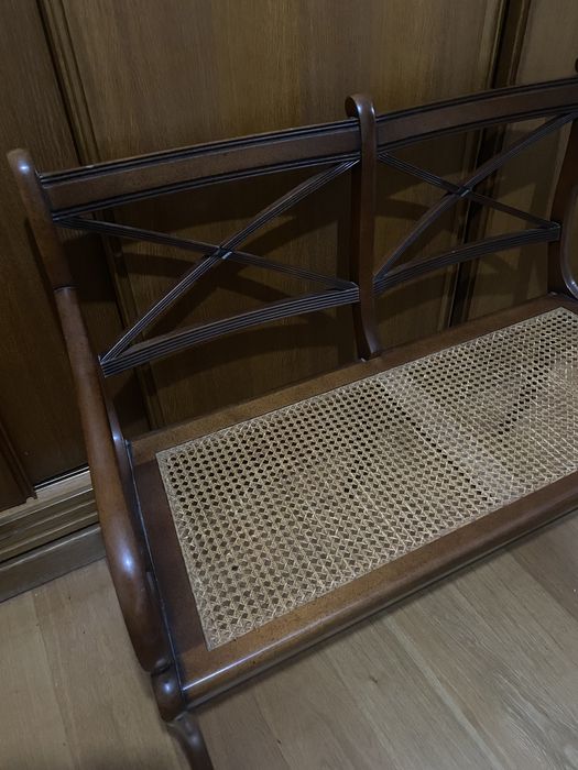 Banco decoratico em madeira