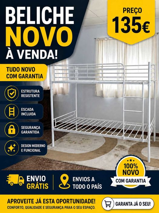 LIQUIDAÇÃO Beliches Novas Envio Gratuito Paga na Entrega