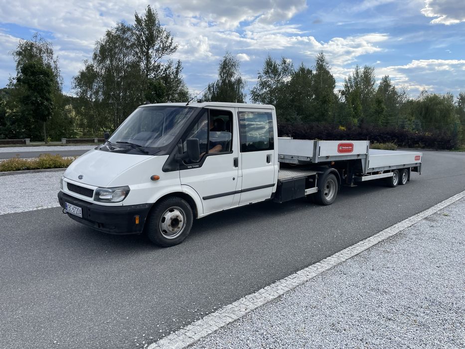 Ford transit mały ciągnik siodłowy kat B+E autolaweta MINI TIR