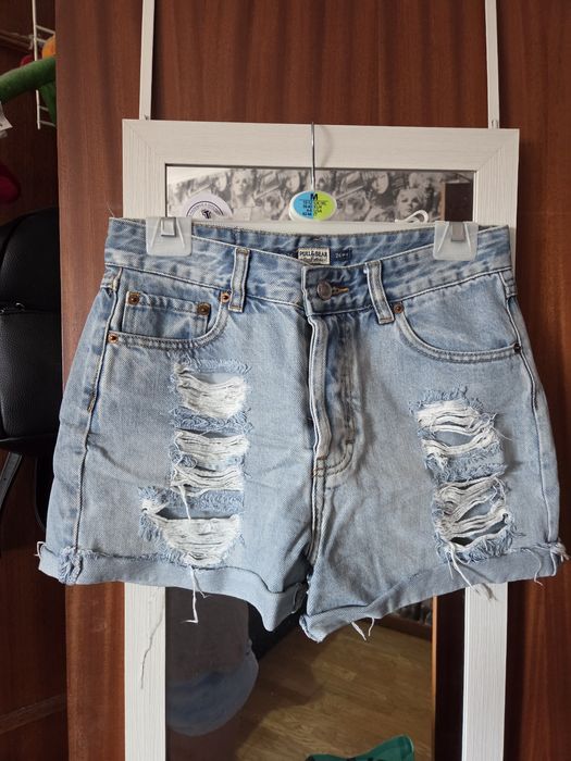 Calções ganga claros mulher Pull&Bear