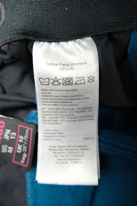 RAB torque pants damskie spodnie softschellowe r M