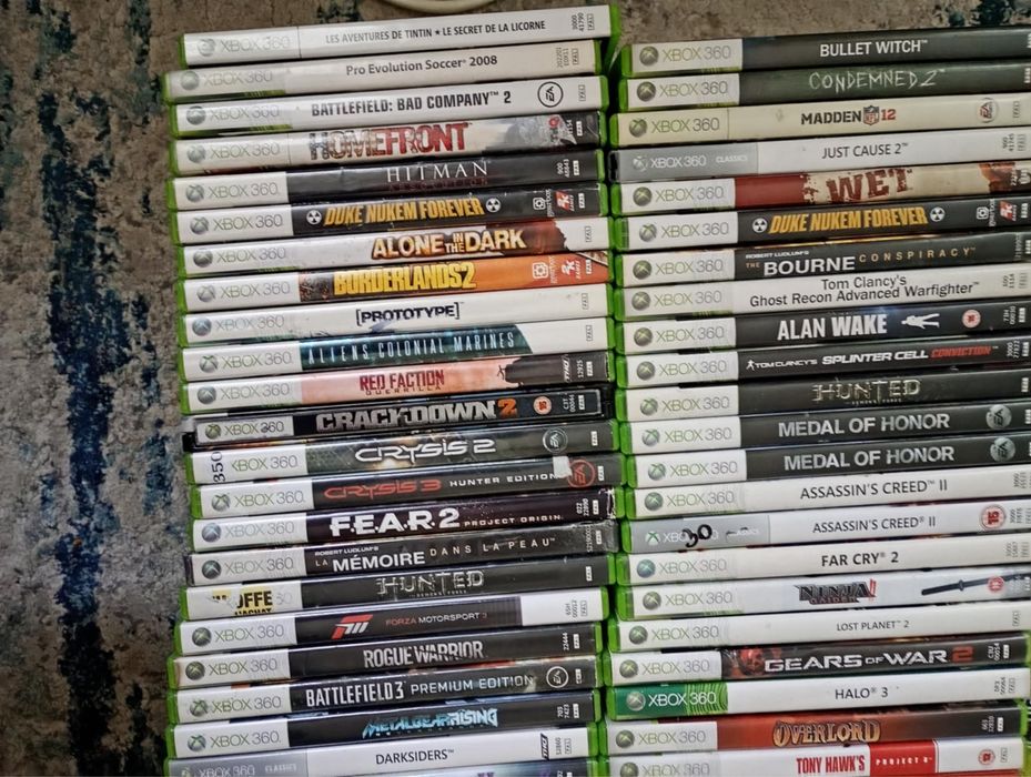 Xbox 360 uzywany z duza iloscia gier
